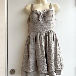 Silver Shimmer Corset Dress